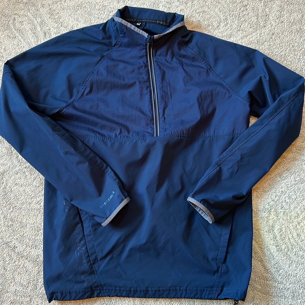 Men's Under Armour Gold Pull Over Jacket Medium
